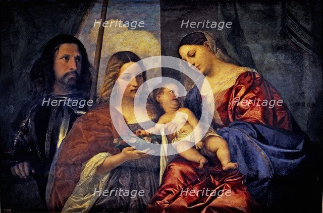  'Virgin with the Child and Saints' by Titian.