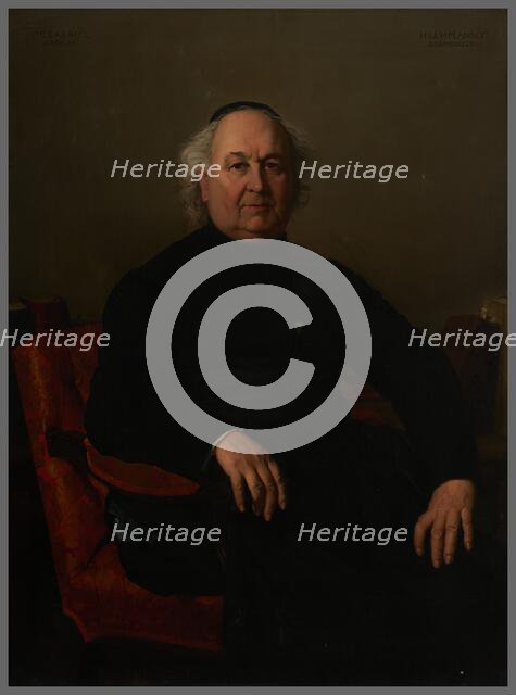 Portrait de Jean-Louis Gabriel, curé de Saint-Merri, 1862. Creator: Henri Lehmann.