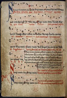 'Sumer is icumen in', mid 13th century.  Creator: Unknown.