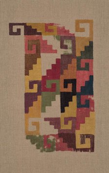 Panel Fragment, Peru, 200/500. Creator: Unknown.