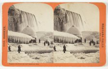Niagara - Ice Mountain and American Fall, late 19th century. Creator: George Barker.