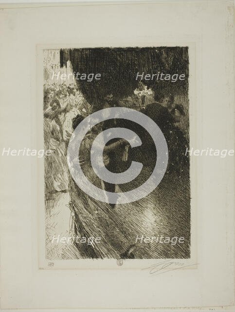 The Waltz, 1891. Creator: Anders Leonard Zorn.