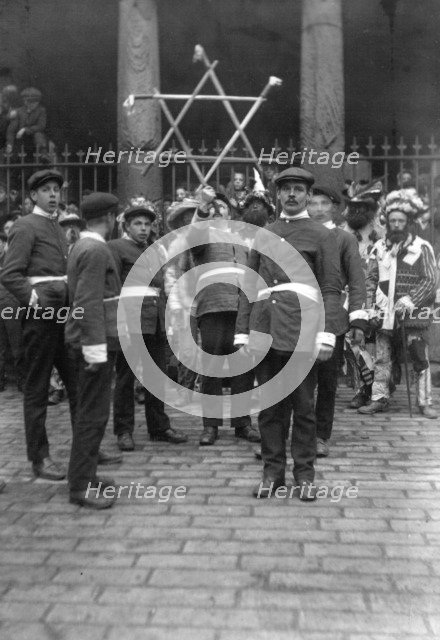 Sleights Sword Dancers, East Side, Whitby, Yorkshire, c1912. Artist: Cecil Sharp