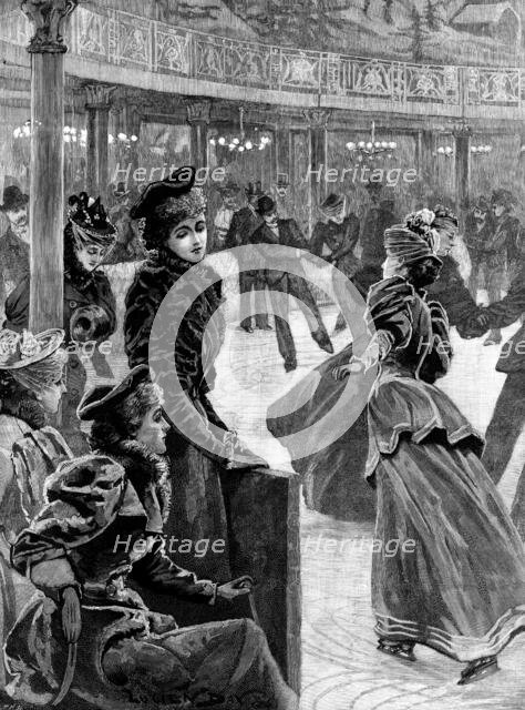 Real Ice Skating-Rink, Niagara Hall, Westminster, 1895. Creator: P Naumann.