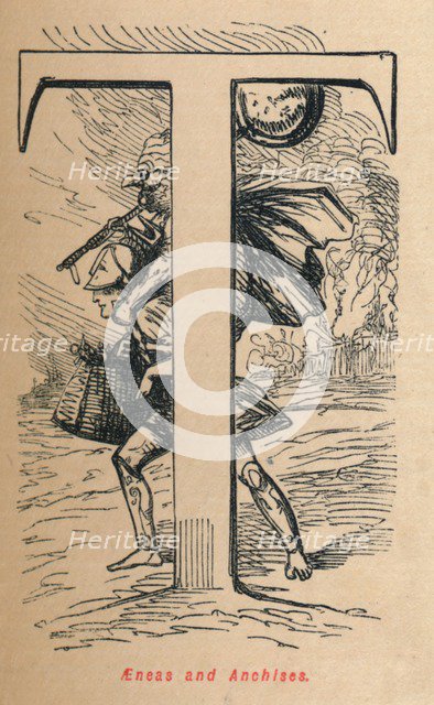 'Aeneas and Anchises', 1852. Artist: John Leech.