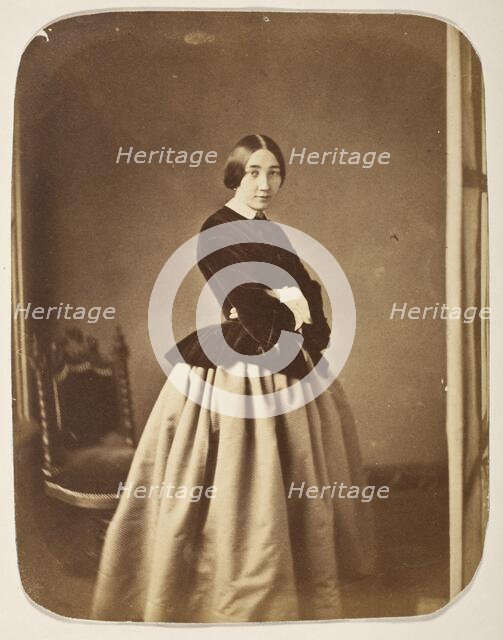 Portrait Of A Woman (image 1 of 3), Printed 1860s. Creator: Unknown.