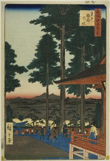 Oji Inari Shrine (Oji Inari no yashiro), from the series “One Hundred Famous Views of...”, 1857. Creator: Ando Hiroshige.