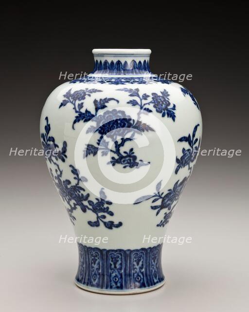 Vase with floral design, 1736-1795. Creator: Unknown.