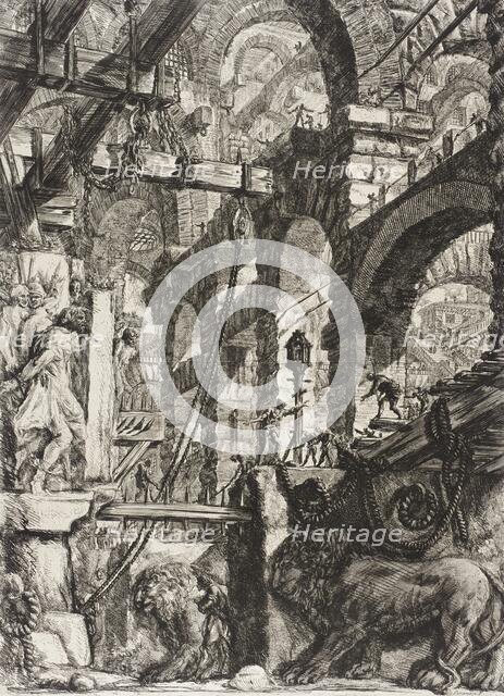The Lion Bas-Reliefs, 1761. Creator: Giovanni Battista Piranesi.