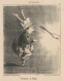 Recevant la férule, 19th century. Creator: Honore Daumier.
