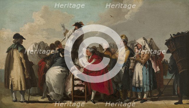 The Venetian Charlatan, ca 1764-1765. Artist: Tiepolo, Giandomenico (1727-1804)