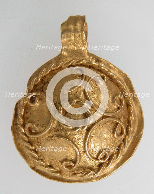 Pendant, Langobardic, 6th-7th century. Creator: Unknown.