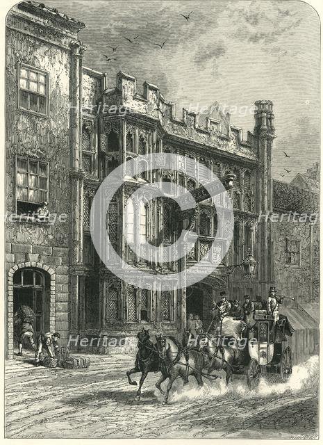 'George Inn, Glastonbury', c1870.