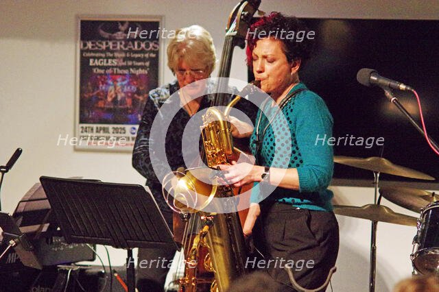 Hannah Horton Quartet, East Grinstead Jazz Club, West Suusex, Jan 2025. Creator: Brian O'Connor.