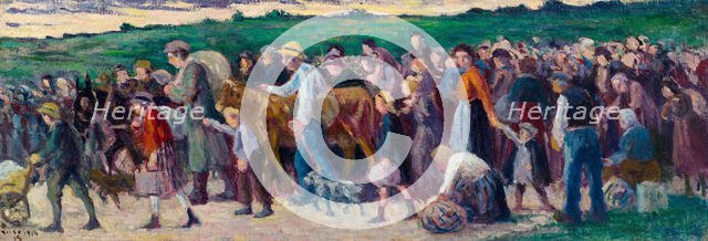 Exodus, 1914-1915. Creator: Luce, Maximilien (1858-1941).