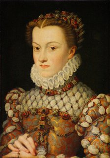 Elisabeth of Austria (1554–1592), Queen of France, ca 1571-1572. Artist: Clouet, François (1510-1572)