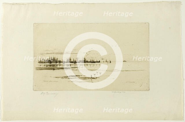 Ardossan, plate seventeen from the Clyde Set, 1889. Creator: David Young Cameron.