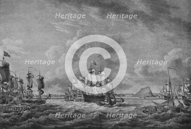 'Howe at Gibraltar', c1785. Artist: Richard Paton.