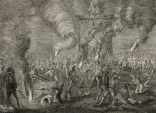 First Carlist War, (1833-1840): Assassination of Carlist prisoners in the Citadel...,1836 (1845). Creator: Unknown.