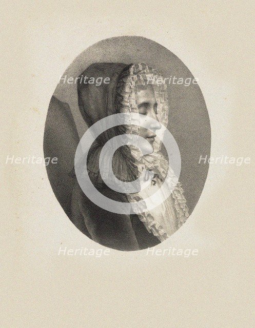 Marie de Vichy-Chamrond, Marquise du Deffand (1697-1780) , c. 1750.