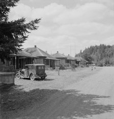 Possibly: Company houses of closed mill..., Malone, Grays Harbor County, Western Washington, 1939. Creator: Dorothea Lange.