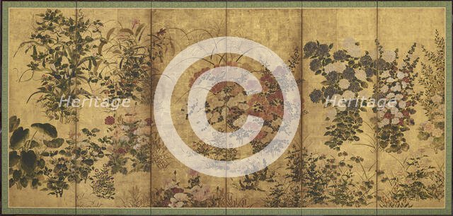 Summer and autumn flowers, Edo period, 17th century. Creator: Unknown.