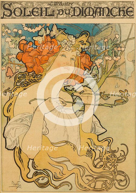 Soleil du Dimanche, 1897. Creator: Mucha, Alfons Marie (1860-1939).