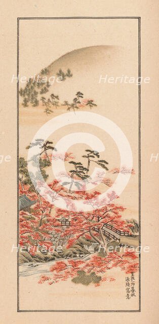 Shubi gakan (Drawing Methods for Aesthetic Pictures), 1889. Creator: Sakujiro, Nanbara (active 1889).