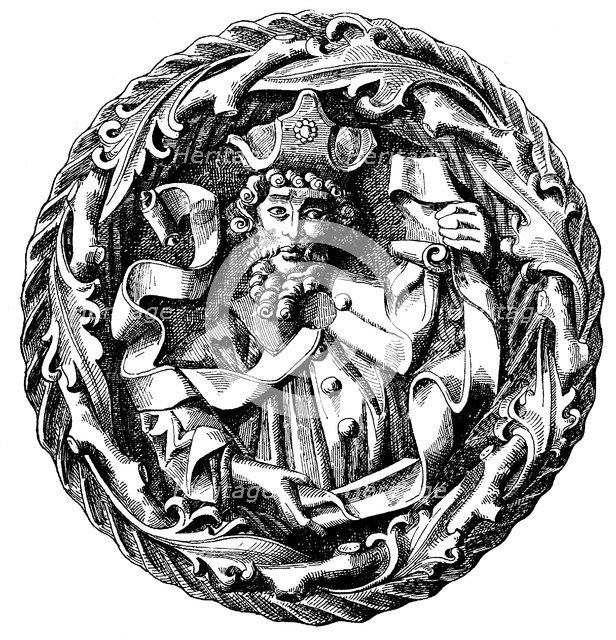 Dietrich Kagelwit (ca 1300-1367), Archbishop of Magdeburg (Illustration from the History of Prussia)