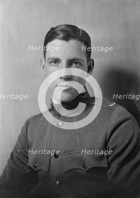 Lieutenant P.L. Romaine, portrait photograph, 1919 Jan. 21. Creator: Arnold Genthe.
