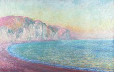 Cliffs at Pourville, rising sun, 1897. Creator: Monet, Claude (1840-1926).