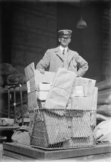 Post Office Department - Parcel Post, 1914. Creator: Harris & Ewing.