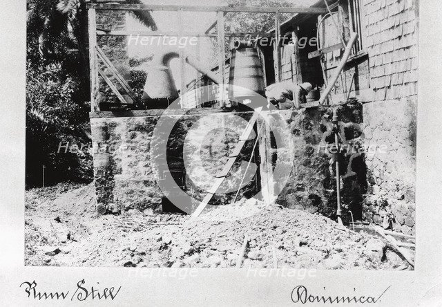 A rum still, Dominica, 1897. Artist: Unknown