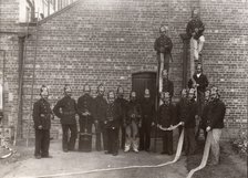 The Rowntree Fire Brigade, York, Yorkshire, 1896. Artist: Unknown