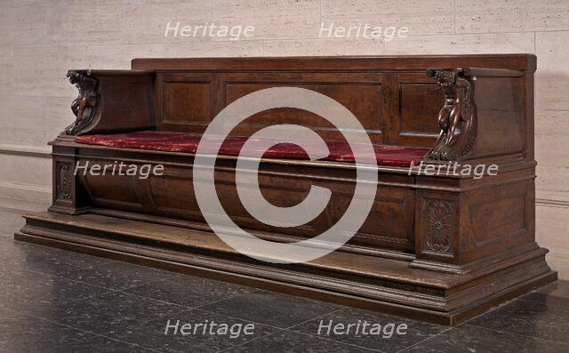 Cassabanca with Atlantes Supporting the Arms, c. 1550. Creator: Unknown.