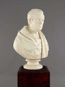 Bust of David Cox (1783-1859), 1860. Creator: Peter Hollins.