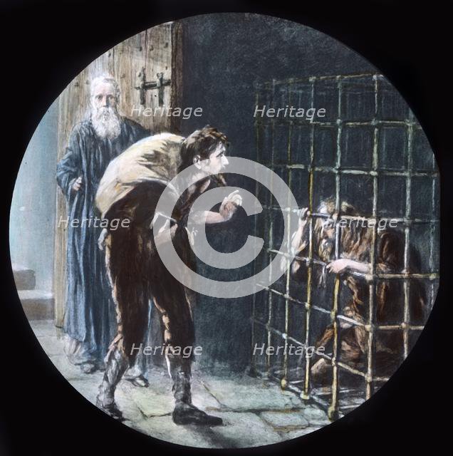 'The Man in the Cage', c1910.  Creator: Unknown.