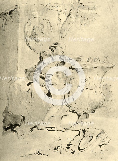 'Young Woman and Boy', mid 18th century, (1928). Artist: Giovanni Battista Tiepolo.