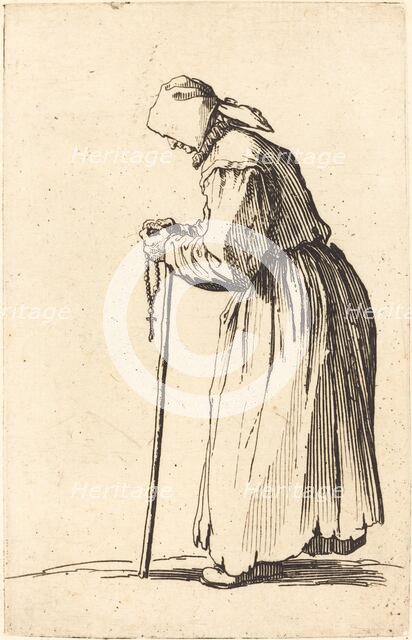 Beggar Woman with Rosary, c. 1622. Creator: Jacques Callot.