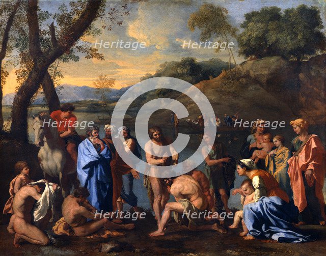 'Saint John Baptizing the people', c1636-1637. Artist: Nicolas Poussin