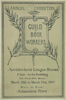 Annual exhibition. Guild of book workers, c1917. Creator: Unknown.
