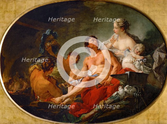 The Forge of Vulcan. Artist: Boucher, François (1703-1770)