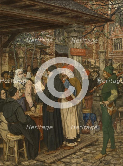 Jan Brito, Inventor of Printing in Bruges, 1893. Creator: Albrecht De Vriendt.