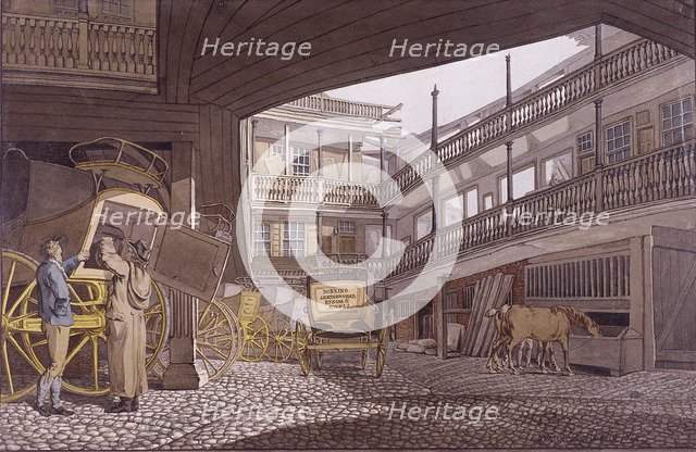 The Spread Eagle, Gracechurch Street, London, 1814. Artist: Robert Blemmell Schnebbelie