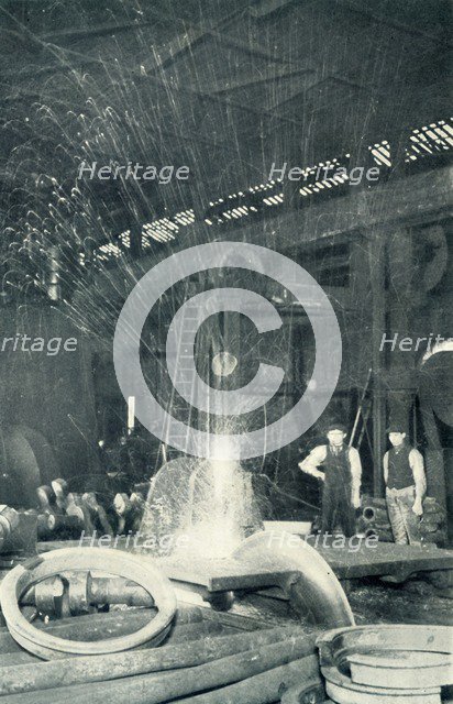 'Sawing Cold Steel', 1922. Creator: Unknown.