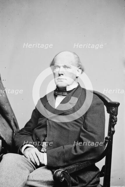 Salmon P. Chase, between 1855 and 1865. Creator: Unknown.