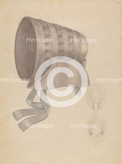 Bonnet, c. 1936. Creator: Bessie Forman.