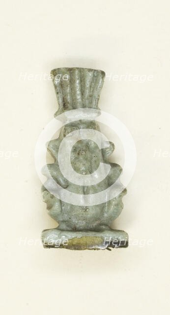 Amulet of the God Bes, Egypt, Third Intermediate Period-Late Period, Dynasty 21-31 (abt 1069-332 BCE Creator: Unknown.