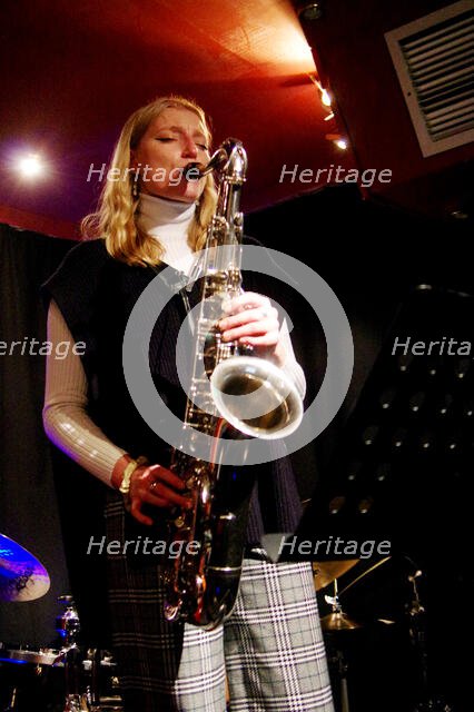 Emma Rawicz, Marco Marconi Quartet, Verdict Jazz Club, Brighton, East Sussex, 14 April 2023. Creator: Brian O'Connor.
