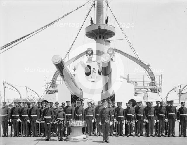 U.S.S. Kentucky, Marine guard, 1900 or 1901. Creator: Unknown.